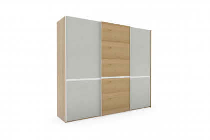 Savona 2.0 von Musterring - Schrank Glas champagner - Eiche teilmassiv