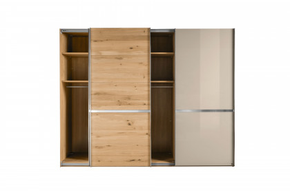 Savona 2.0 von Musterring - Schrank Glas champagner - Eiche teilmassiv