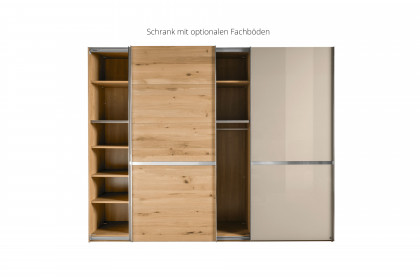 Savona 2.0 von Musterring - Schrank Glas champagner - Eiche teilmassiv