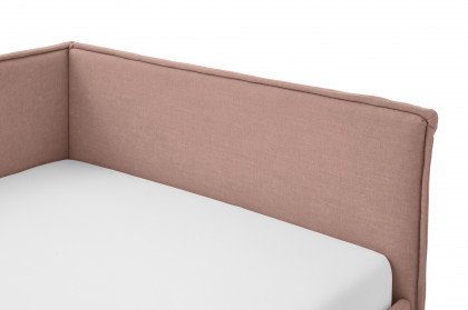Fun von Meise Möbel - Polsterbett 120 mit Rückwand in Rose