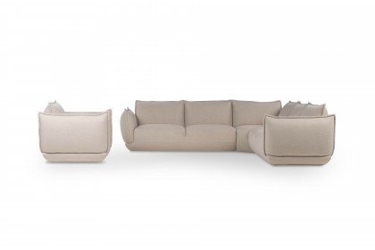 Léclair von Calia Italia - Eckcouch bianco