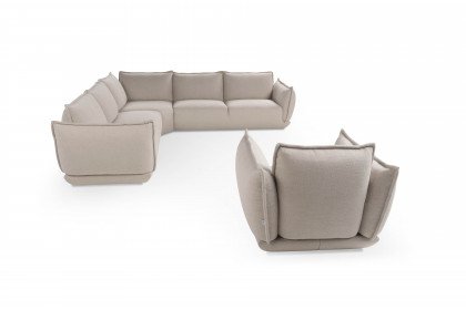 Léclair von Calia Italia - Eckcouch bianco