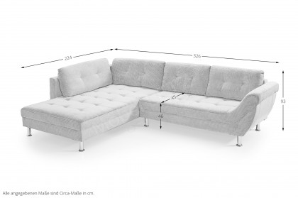 Medford von Exxpo - Ecksofa links beige