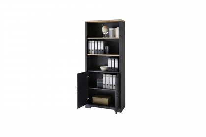 Jasmin von Innostyle - Landhaus-Regal in Artisan Eiche & graphit