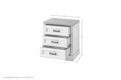Jasmin von Innostyle - Rollcontainer graphit im Landhausstil