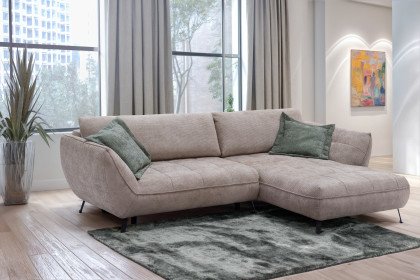 Samoa von Exxpo - Ecksofa rechts hellbraun