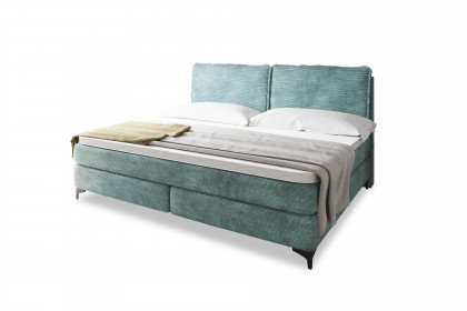 Systembett von Abrilux - Boxspring-Familienbett Relax petrol
