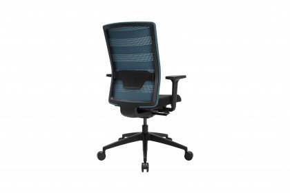Airwork von Topstar - Drehstuhl mit blauem Rückenbezug