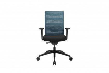 Airwork von Topstar - Drehstuhl mit blauem Rückenbezug