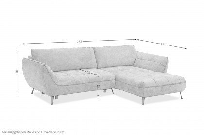 Samoa von Exxpo - Ecksofa Variante rechts sand