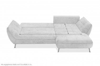 Samoa von Exxpo - Ecksofa Variante rechts sand