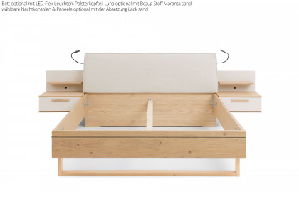 Malin von Musterring - Bett 90x200 cm mit Holzkufe