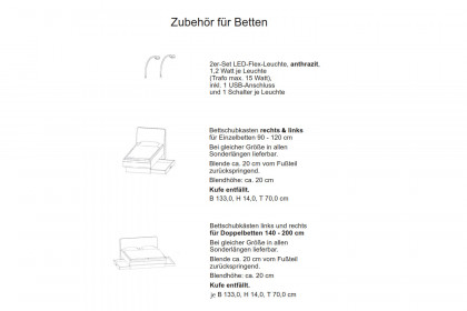 Malin von Musterring - Bett 90x200 cm mit Holzkufe
