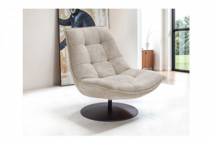 Zen von Exxpo - Drehsessel hellbraun-beige
