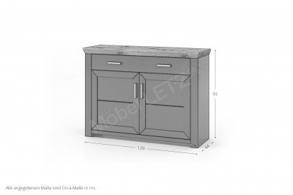 York von set one by Musterring - Sideboard 53 in Anthrazit