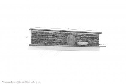 Jana von Musterring - Wandboard 710702 Lack graphit/ Eiche