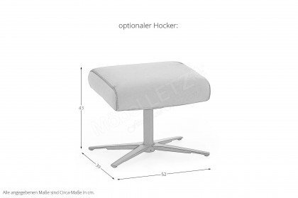 ZE-RS24078 von Zehdenick - Relaxsessel natur