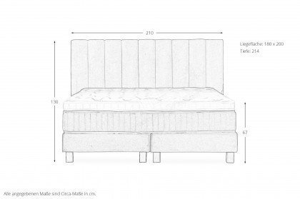 Chandon von Serta - Boxspringbett in Clay