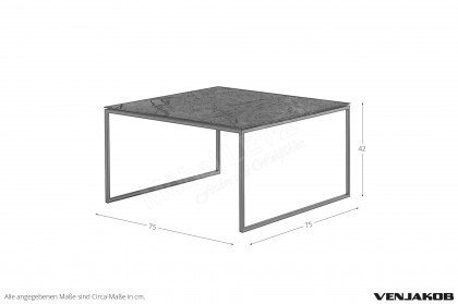 Comino von Venjakob - Couchtisch 4784 schiefer/ Metall anthrazit matt