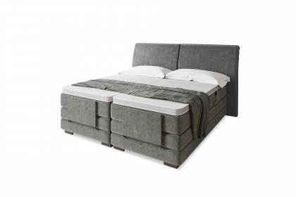 Systembett von Abrilux - Boxspringbett Enzo dunkelgrau mit Motor