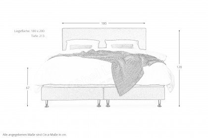 Classico von Serta - Boxspringbett in Grey