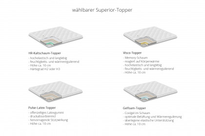 Magnifique von Serta - Boxspringbett in Liver