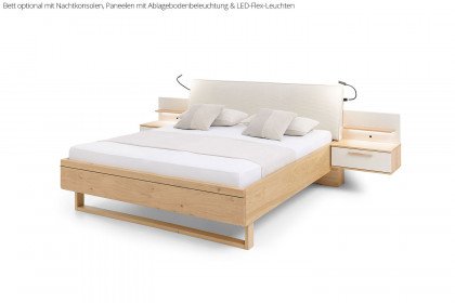 Malin von Musterring - Luxusbett mit sandfarbenem Polsterkopfteil