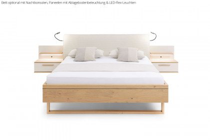 Malin von Musterring - Luxusbett mit sandfarbenem Polsterkopfteil