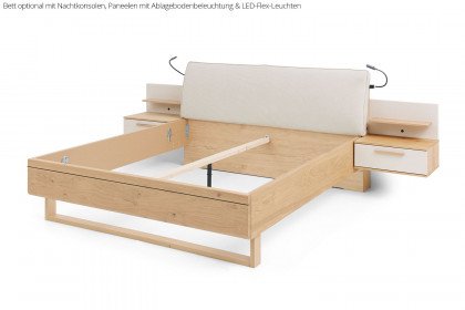 Malin von Musterring - Luxusbett mit sandfarbenem Polsterkopfteil
