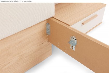 Malin von Musterring - Luxusbett mit sandfarbenem Polsterkopfteil
