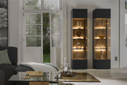 Trevio von Musterring - Vitrine Kerneiche massiv/ Glas