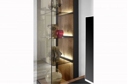 Trevio von Musterring - Vitrine Kerneiche massiv/ Glas