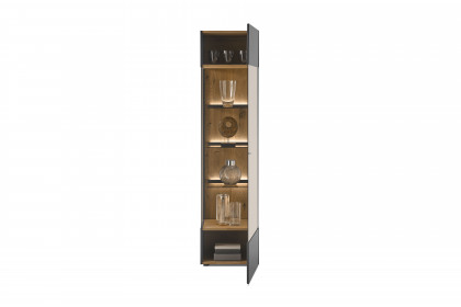 Trevio von Musterring - Vitrine Kerneiche massiv/ Glas