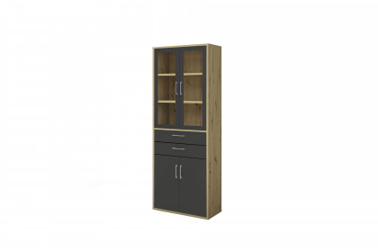 Big Profi Office von Mäusbacher - Aktenschrank in Anthrazit & Asteiche