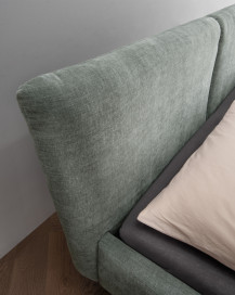 Nizza von Nature Living - Polsterbett water-green
