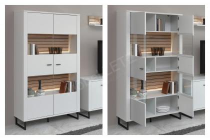 Louisiana von MCA furniture - Wohnwand in Modern white