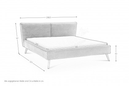 Nizza von Nature Living - Polsterbett creme