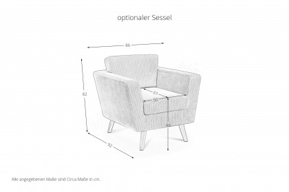Nizza von Nature Living - Polsterbett creme