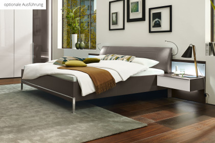 San Diego von Musterring - Doppelbett grau 160x200 cm