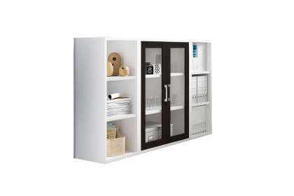 Big Profi Office von Mäusbacher - Sideboard mit Glastüren in Anthrazit