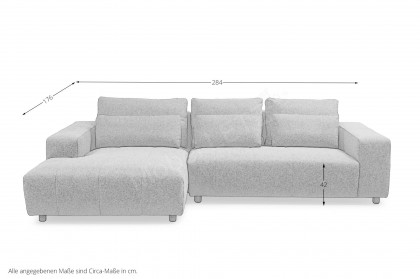 Rodan von Easy Sofa - Ecksofa links red