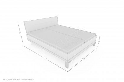 Sinfonie Plus von Staud - Bett mit Liegefläche 160x200 cm weiß