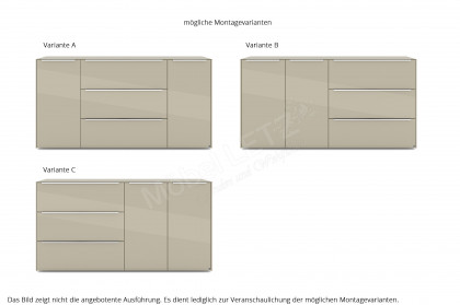 Reno-living von set one by Musterring - Sideboard KO-221 olivgrün
