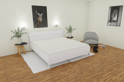 Sinfonie Plus von Staud - Doppelbett 180x200 cm weiß