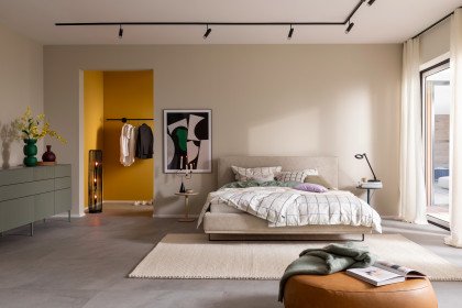 Como von SCHÖNER WOHNEN - Polsterbett 180 beige