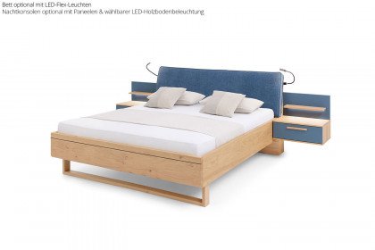 Malin von Musterring - Schlafzimmerset Balkeneiche Furnier/ Lack blau