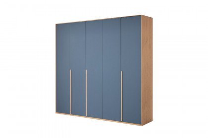 Malin von Musterring - Schlafzimmerset Balkeneiche Furnier/ Lack blau