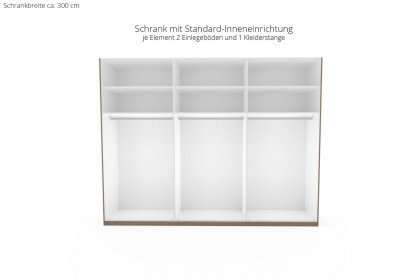 Malin von Musterring - Schlafzimmerset Balkeneiche Furnier/ Lack blau