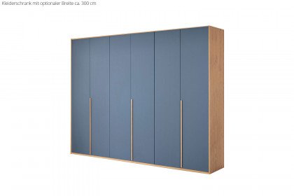 Malin von Musterring - Schlafzimmerset Balkeneiche Furnier/ Lack blau
