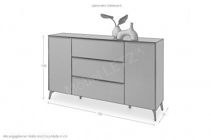 Reno-living von set one by Musterring - Wohnwand taupe
